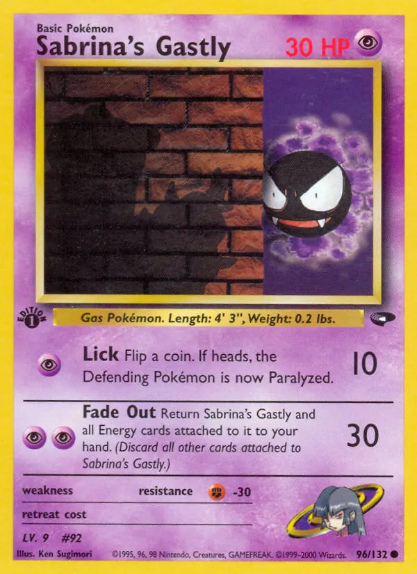 Sabrina's Gastly Gym Challenge 96/132