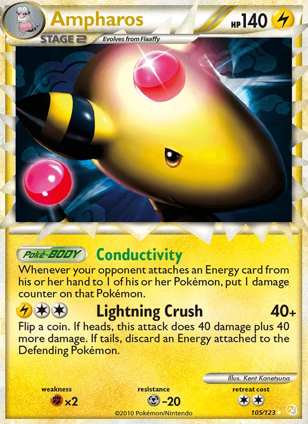 Ampharos HeartGold SoulSilver 105/123