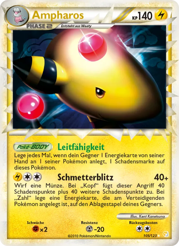 Ampharos HeartGold SoulSilver 105/123