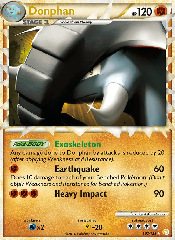 Donphan HeartGold SoulSilver 107/123