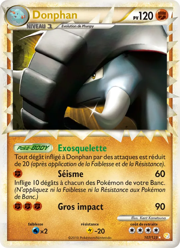 Donphan HeartGold SoulSilver 107/123