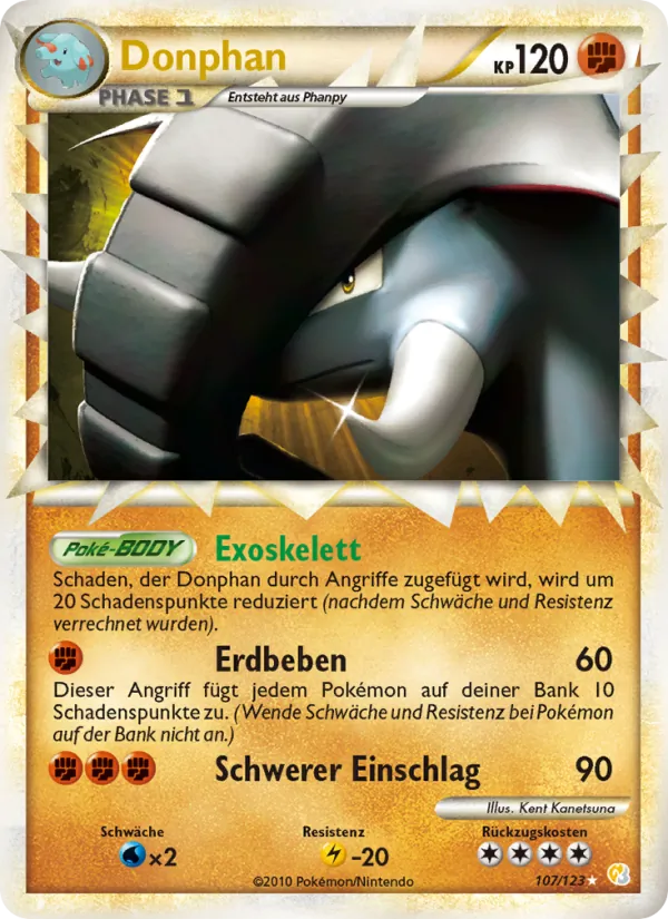 Donphan HeartGold SoulSilver 107/123