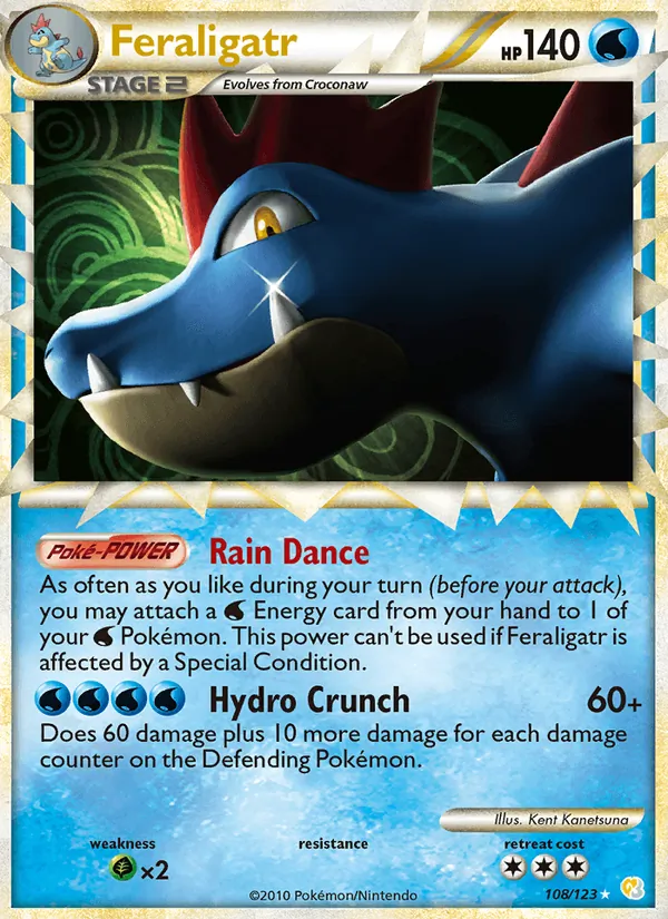 Feraligatr HeartGold SoulSilver 108/123