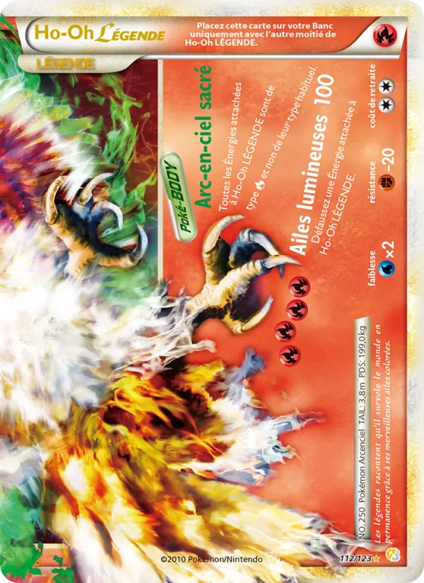 Ho-Oh LÉGENDAIRE HeartGold SoulSilver 112/123