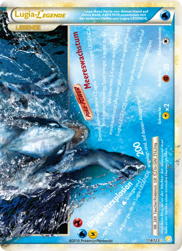Lugia LEGENDE HeartGold SoulSilver 114/123