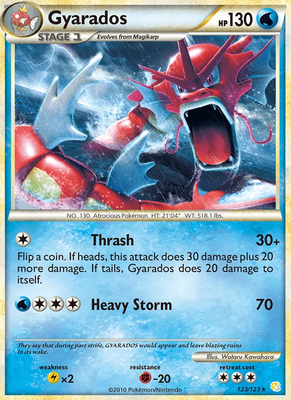 Gyarados HeartGold SoulSilver 123/123