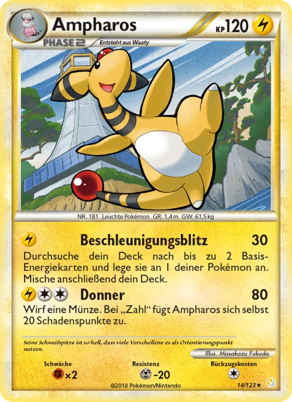 Ampharos HeartGold SoulSilver 14/123