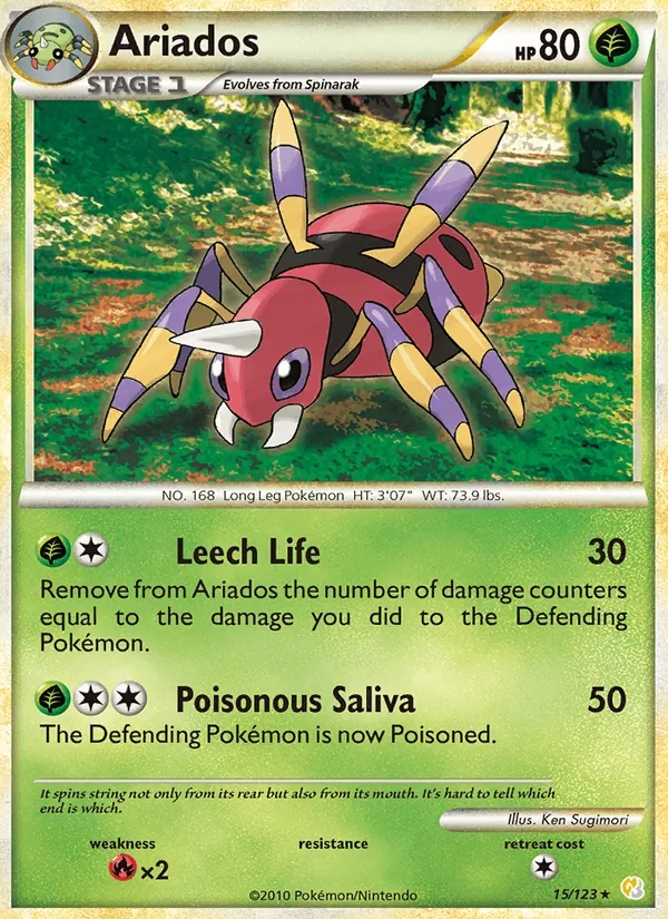 Ariados HeartGold SoulSilver 15/123