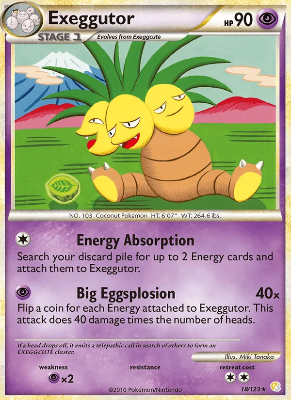 Exeggutor HeartGold SoulSilver 18/123