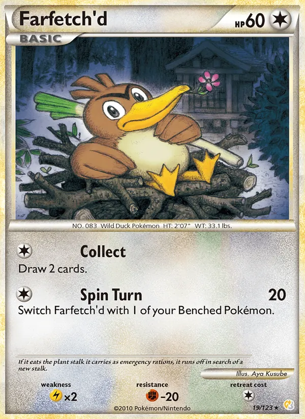 Farfetch'd HeartGold SoulSilver 19/123