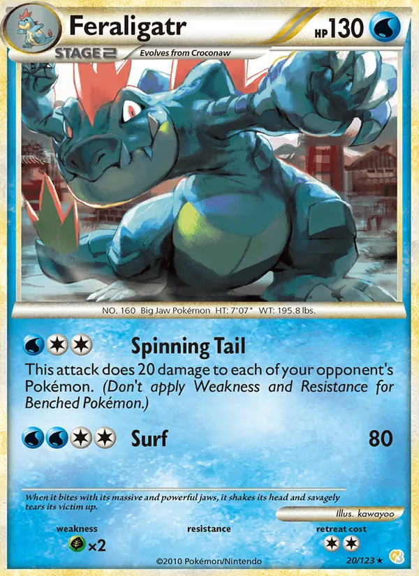 Feraligatr HeartGold SoulSilver 20/123
