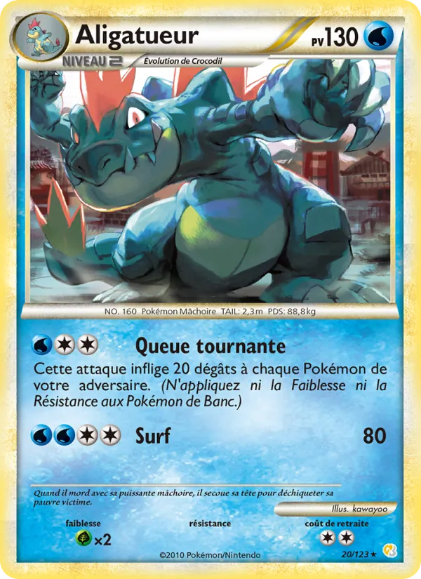 Aligatueur HeartGold SoulSilver 20/123