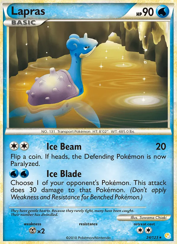 Lapras HeartGold SoulSilver 24/123