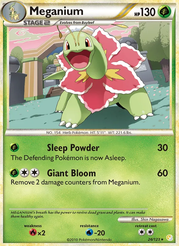 Meganium HeartGold SoulSilver 26/123