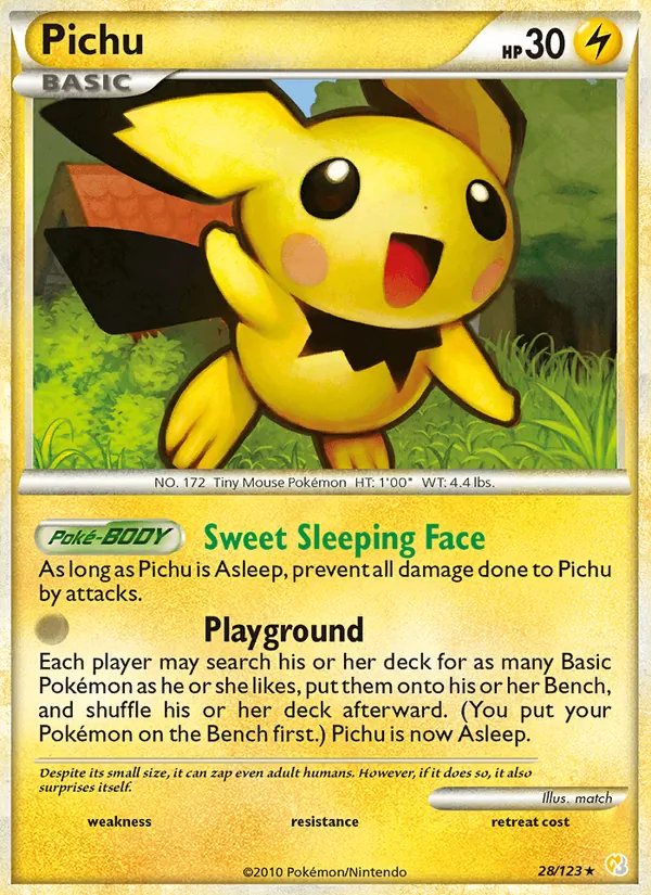 Pichu HeartGold SoulSilver 28/123