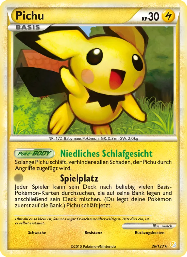 Pichu HeartGold SoulSilver 28/123