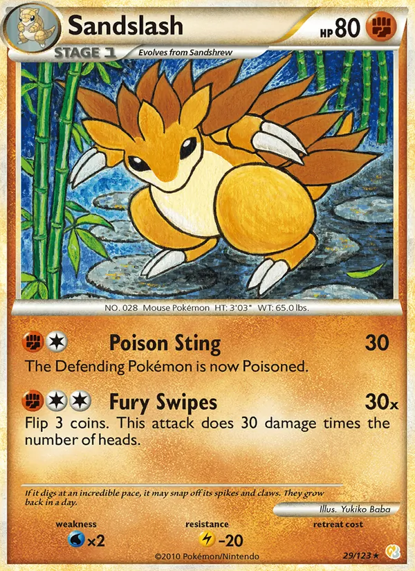 Sandslash HeartGold SoulSilver 29/123