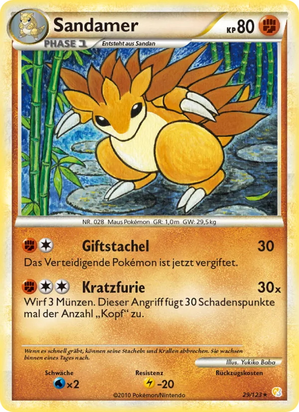 Sandamer HeartGold SoulSilver 29/123