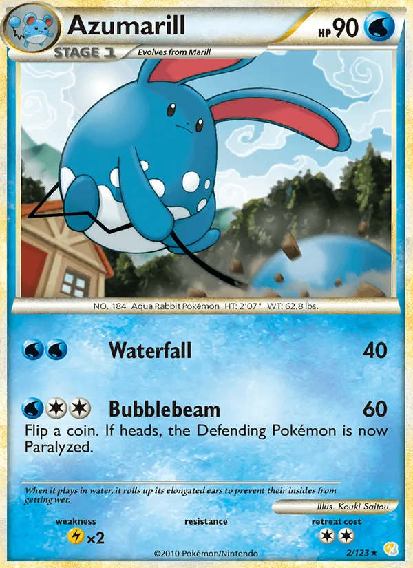 Azumarill HeartGold SoulSilver 2/123