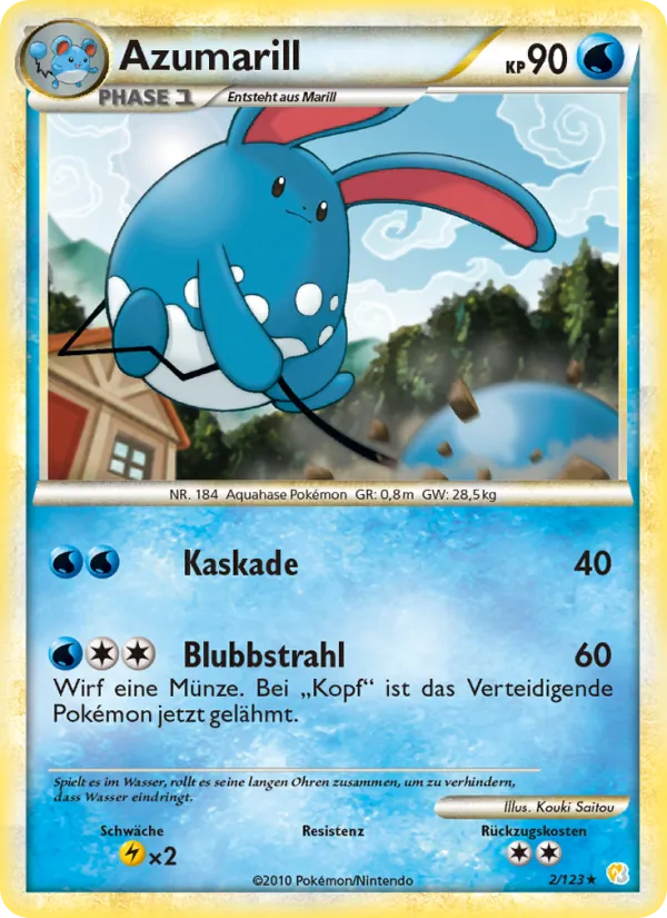 Azumarill HeartGold SoulSilver 2/123