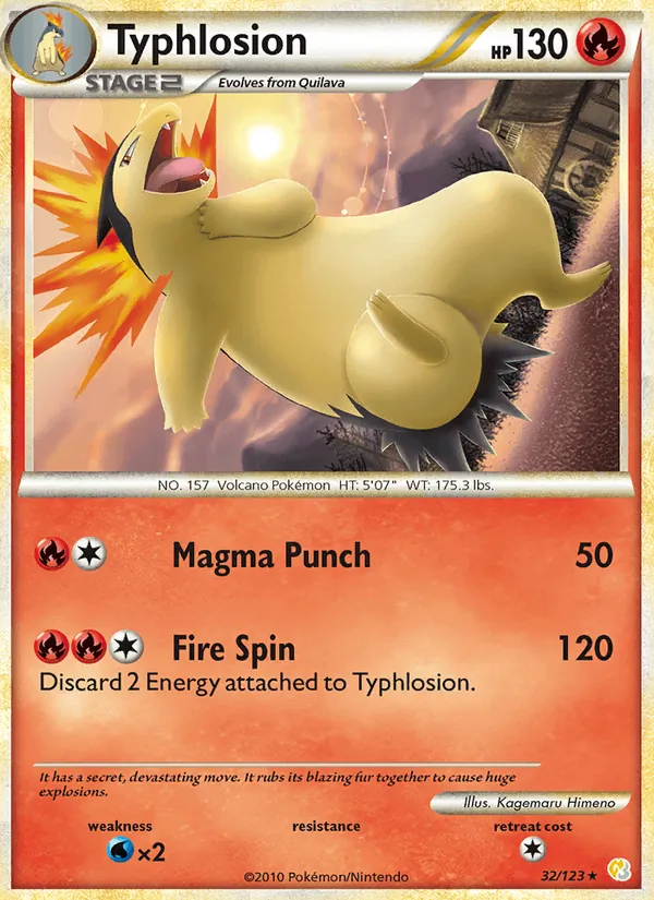 Typhlosion HeartGold SoulSilver 32/123