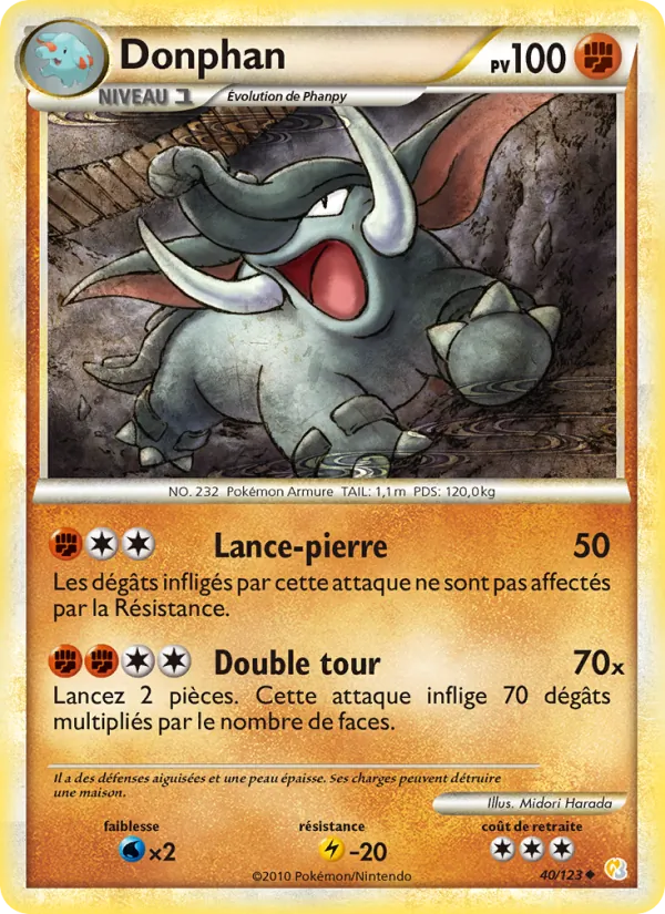 Donphan HeartGold SoulSilver 40/123