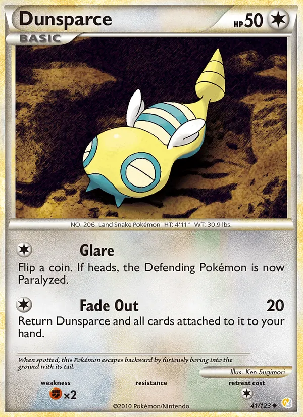 Dunsparce HeartGold SoulSilver 41/123