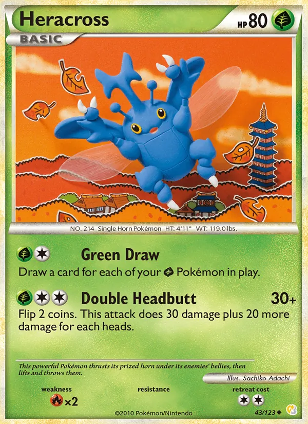 Heracross HeartGold SoulSilver 43/123