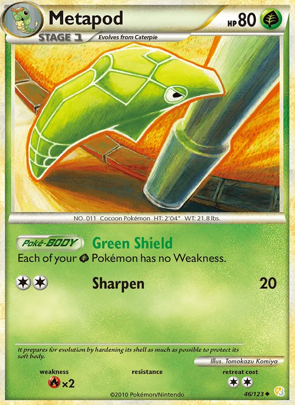 Metapod HeartGold SoulSilver 46/123