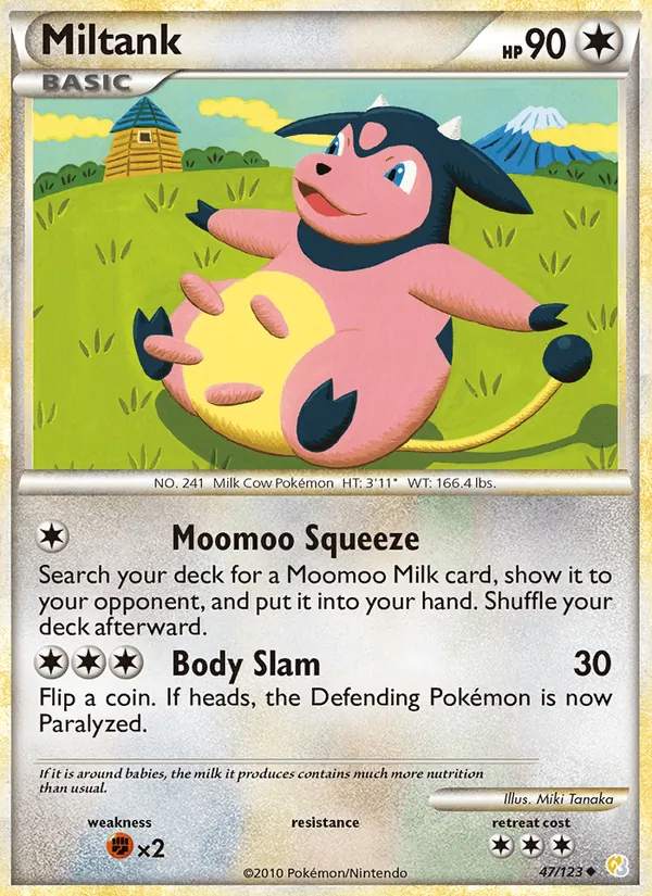Miltank HeartGold SoulSilver 47/123