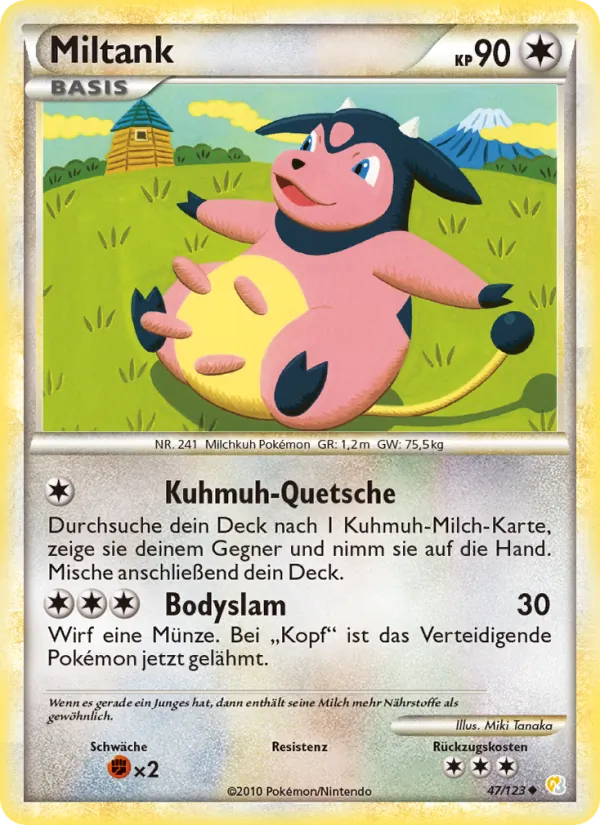 Miltank HeartGold SoulSilver 47/123