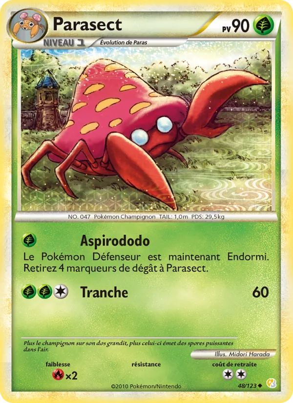 Parasect HeartGold SoulSilver 48/123