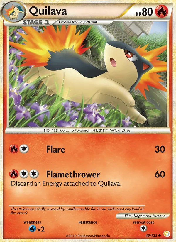 Quilava HeartGold SoulSilver 49/123