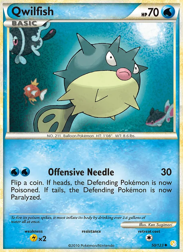 Qwilfish HeartGold SoulSilver 50/123
