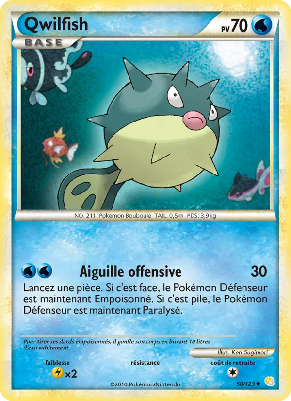 Qwilfish HeartGold SoulSilver 50/123