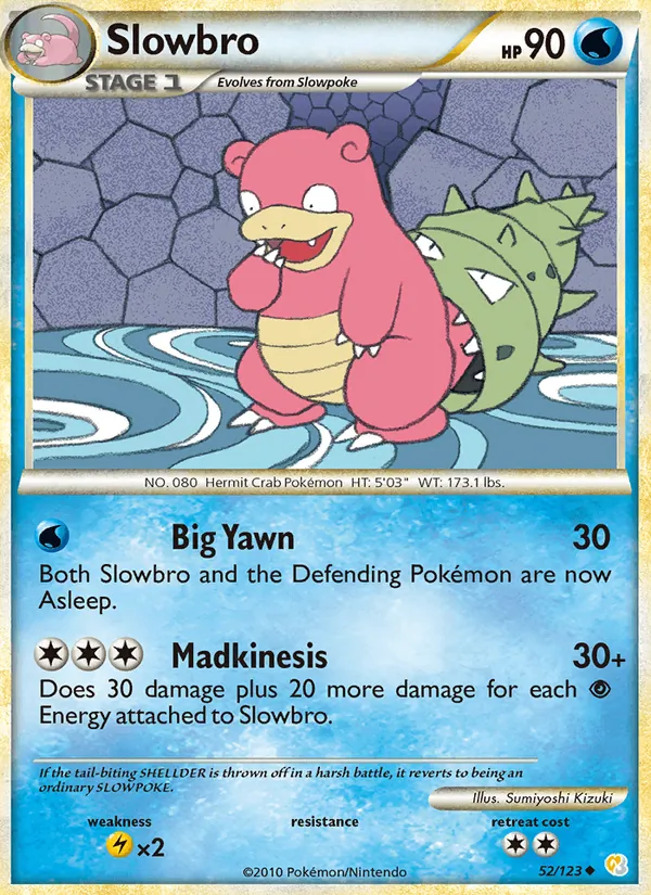 Slowbro HeartGold SoulSilver 52/123