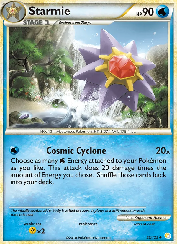 Starmie HeartGold SoulSilver 53/123