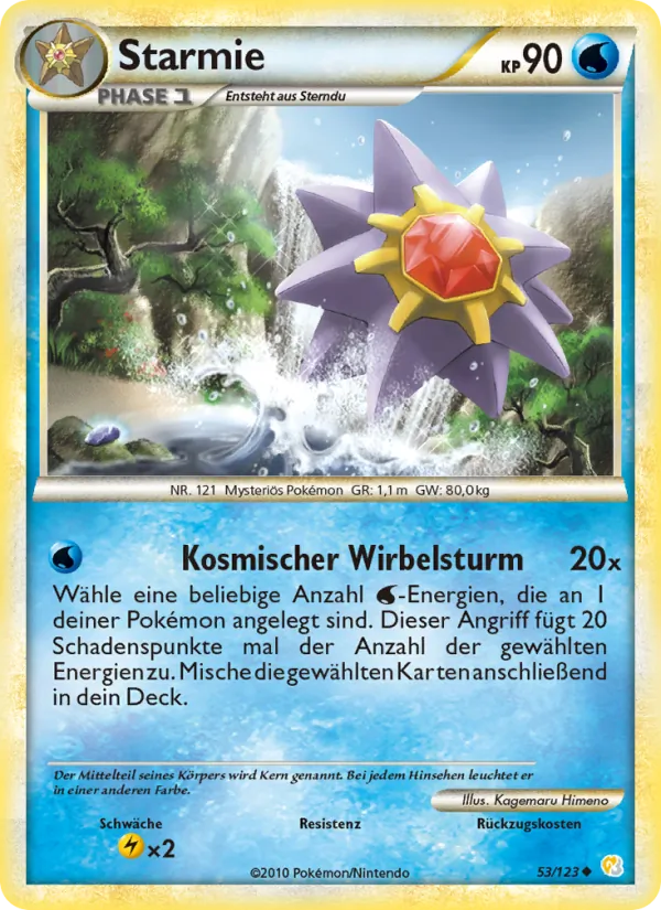 Starmie HeartGold SoulSilver 53/123