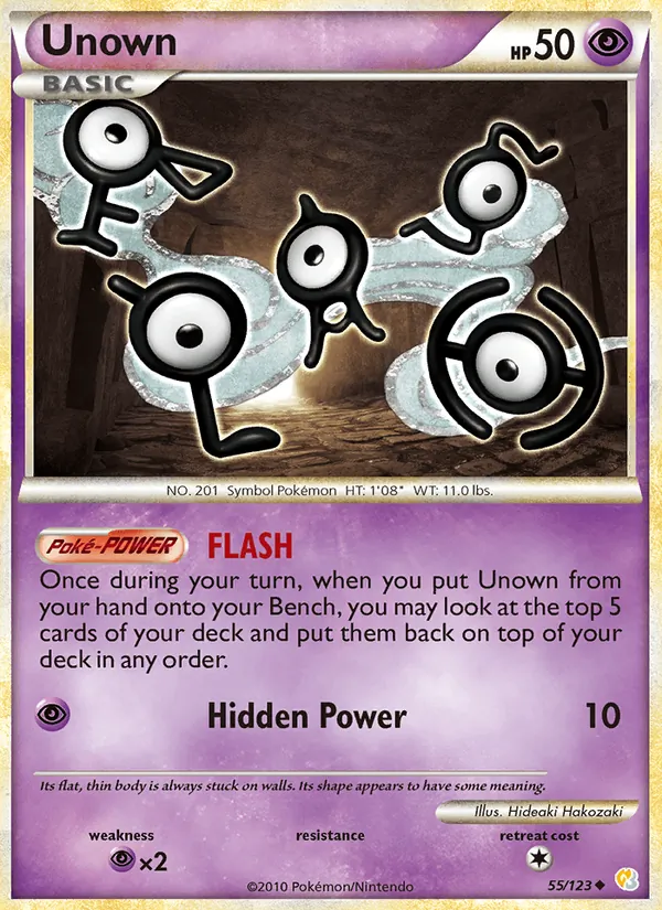 Unown HeartGold SoulSilver 55/123