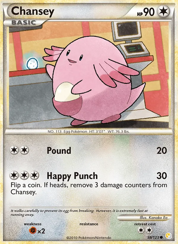 Chansey HeartGold SoulSilver 58/123
