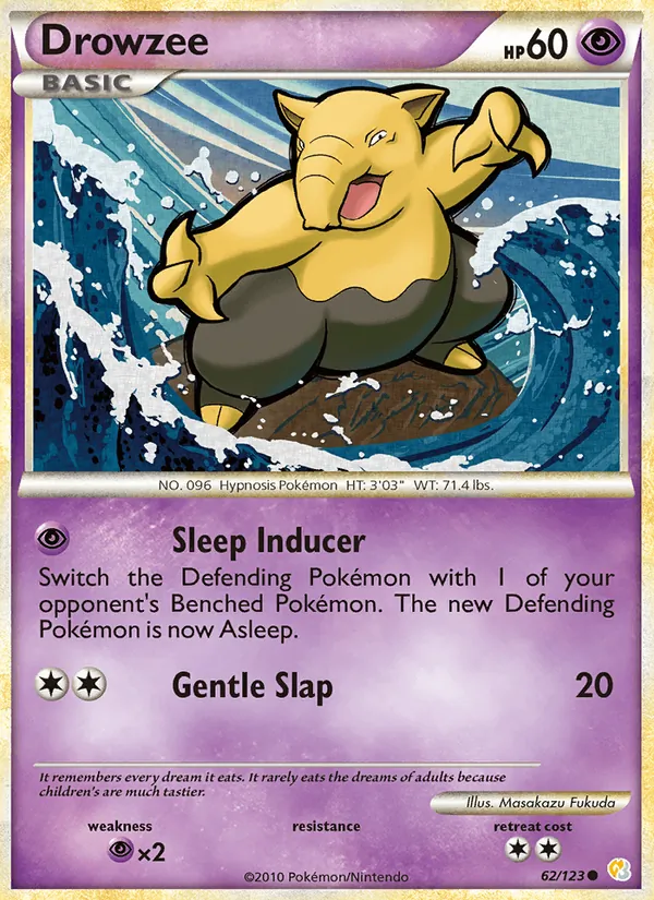 Drowzee HeartGold SoulSilver 62/123