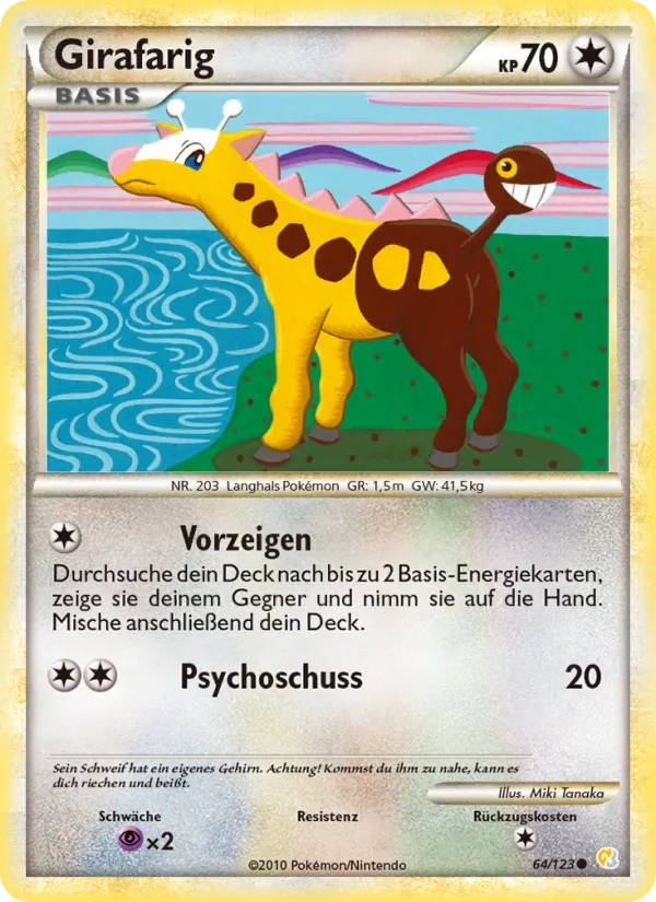 Girafarig HeartGold SoulSilver 64/123