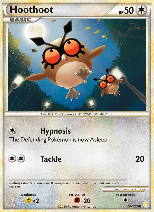 Hoothoot HeartGold SoulSilver 66/123