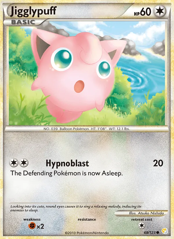Jigglypuff HeartGold SoulSilver 68/123