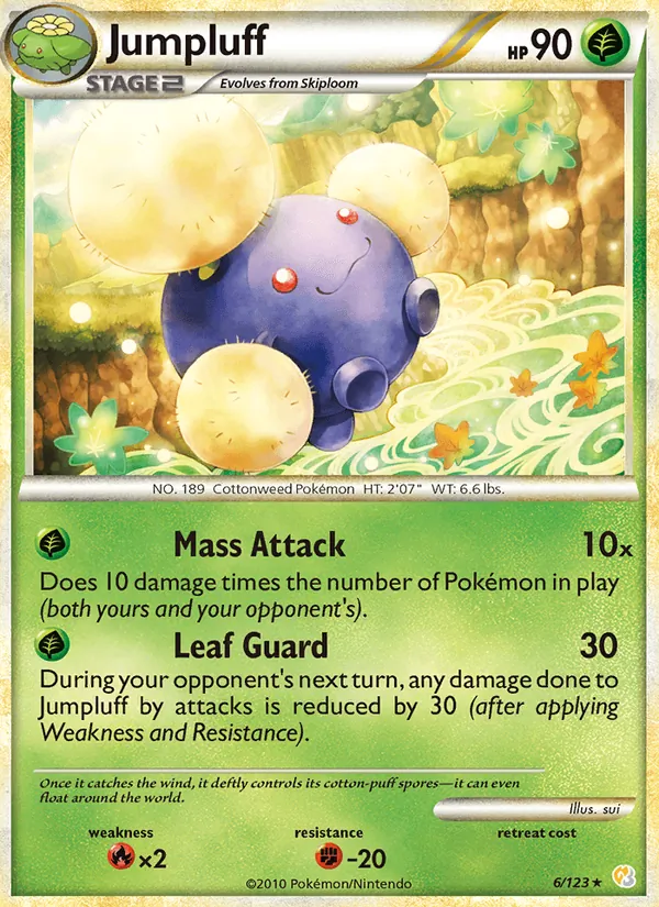 Jumpluff HeartGold SoulSilver 6/123