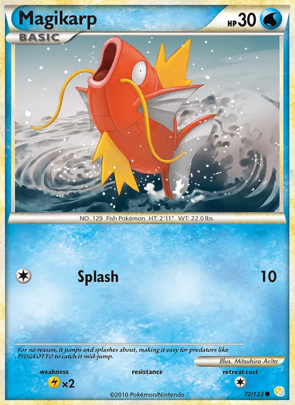Magikarp HeartGold SoulSilver 72/123