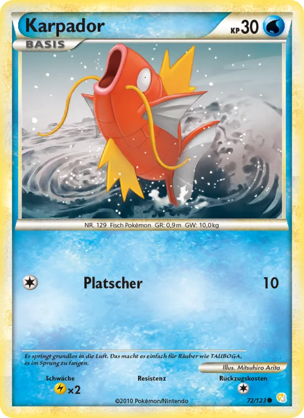 Karpador HeartGold SoulSilver 72/123