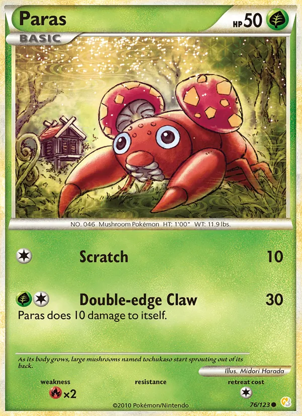 Paras HeartGold SoulSilver 76/123