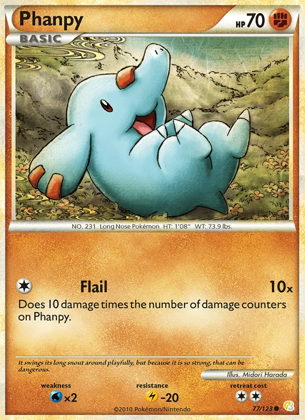 Phanpy HeartGold SoulSilver 77/123