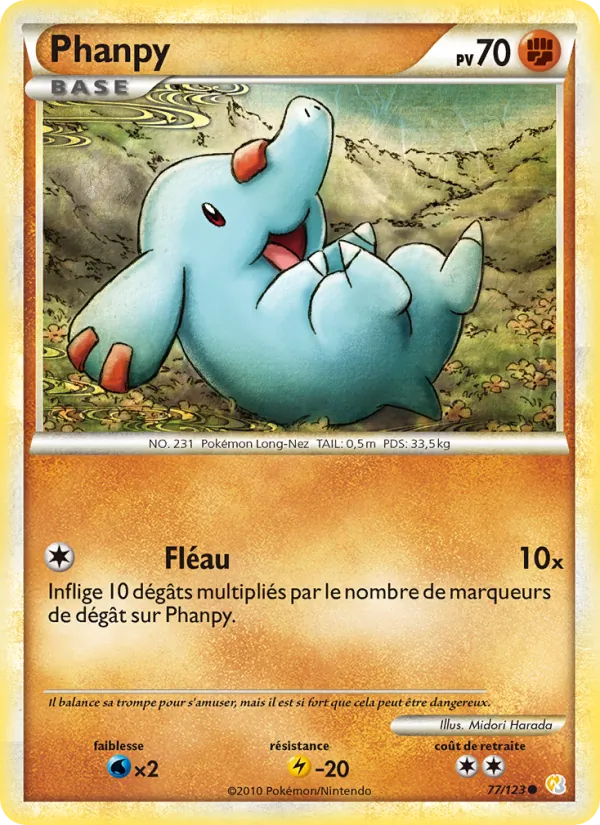 Phanpy HeartGold SoulSilver 77/123